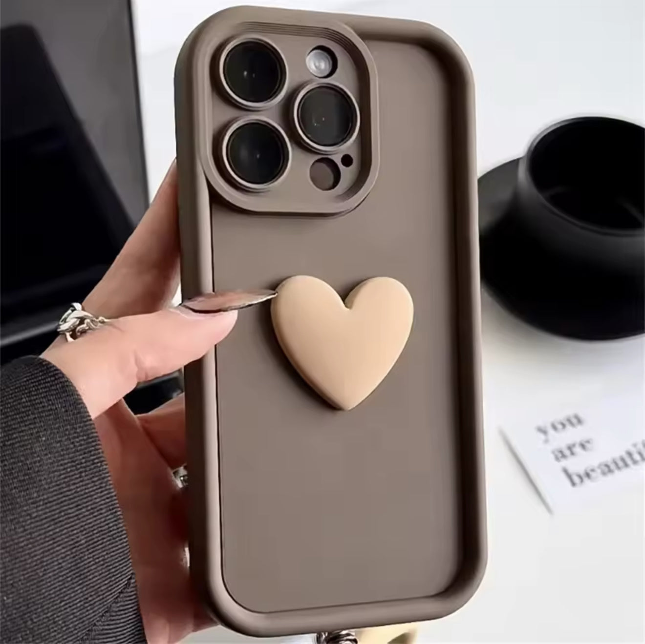 3D Herzen Phone Cases